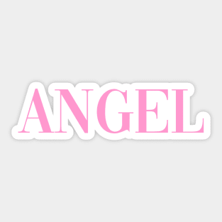 Angel - Pose - Pink Sticker